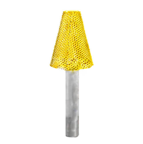 Конус (плоский верх), d хвостовика 6мм, d фрезы x 12,7мм, l фрезы 25,4мм (fine/желтая) (5034)