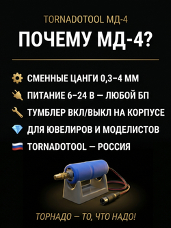 Мини-дрель цанговая МД-4