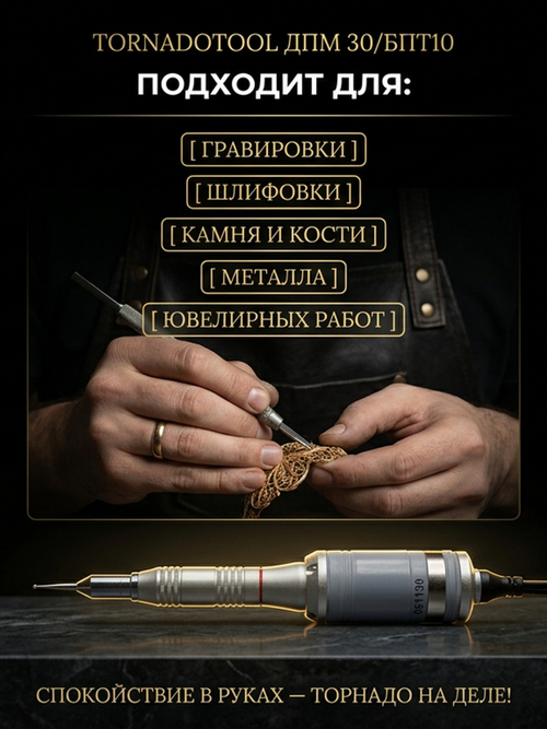 Гравер (бормашина) Tornadotool ДПМ 30/БПТ10