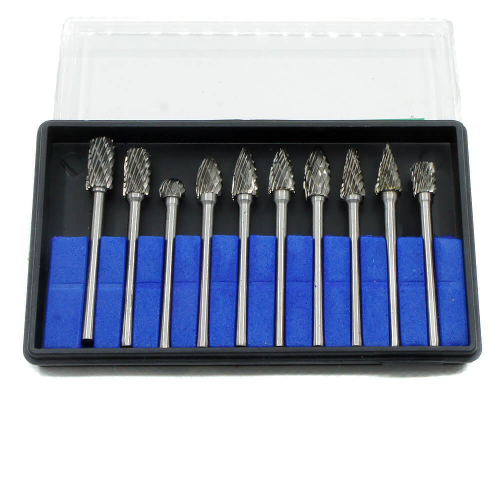 Борфрезы твердосплавные хвостовик 3мм 10шт.