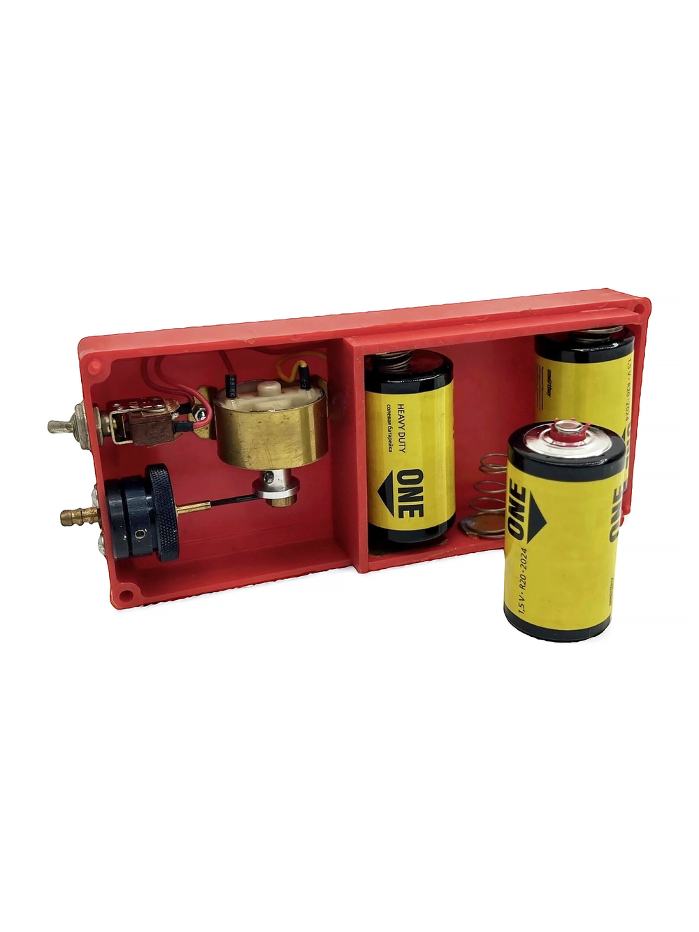 Компрессор для рыбок дорожный на круглых батарейках КД2